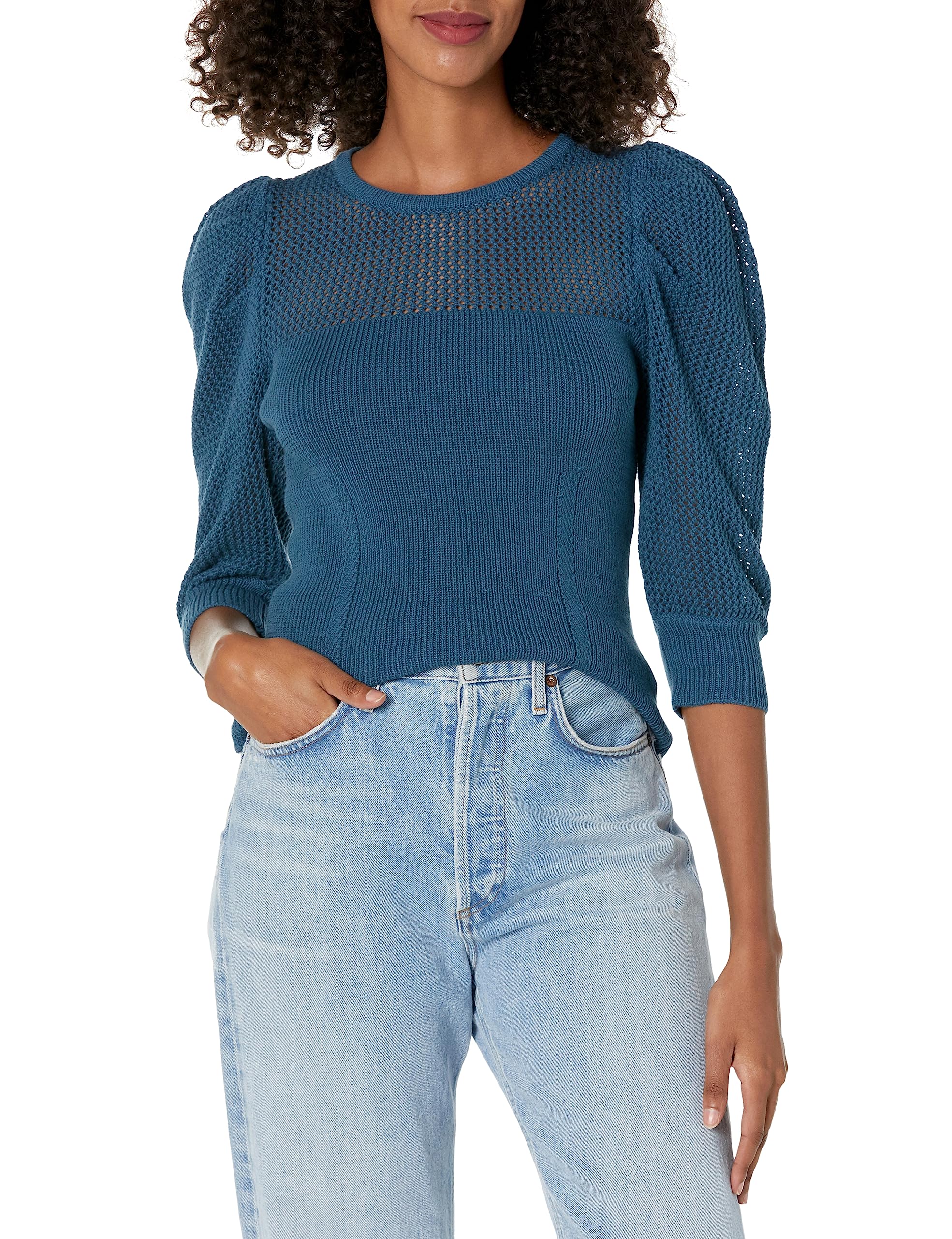 Joie Women's Margaux Sweater in Indian Teal - Cozy and Stylish Cardigan for Women in Fall and Winter | Warm and Soft Cot