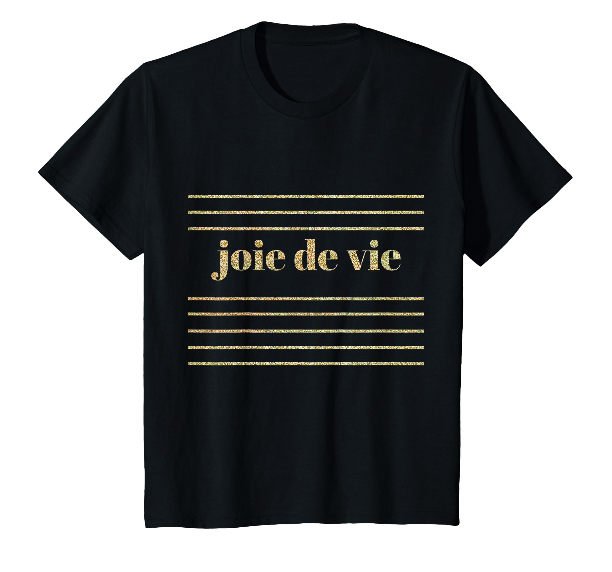 Joie de vie Gold Glitter Retro Stripes Sundae Girl T-Shirt For Retro-Loving Fashionistas
| Joie de vie Gold Glitter Ret